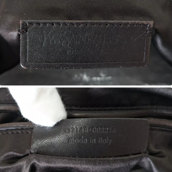 YSL 🔥 Rare 🔥 Kahala Studded Cream Leather Tote Bag, Large! - Picture 11 of 12